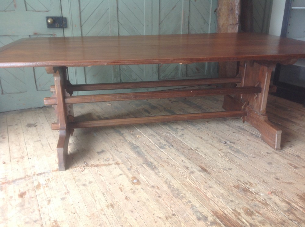 French elm dinning table View III