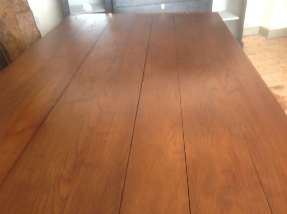 French elm dinning table View IV