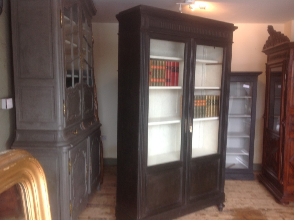 French painted bookcase View II