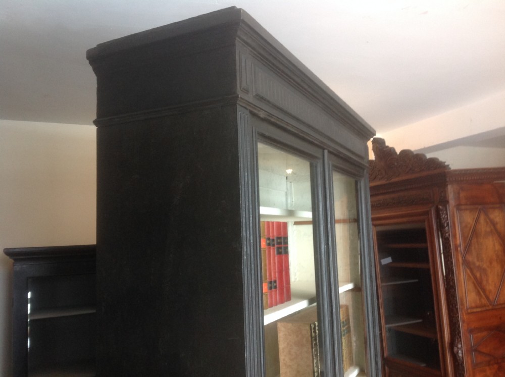French painted bookcase View III