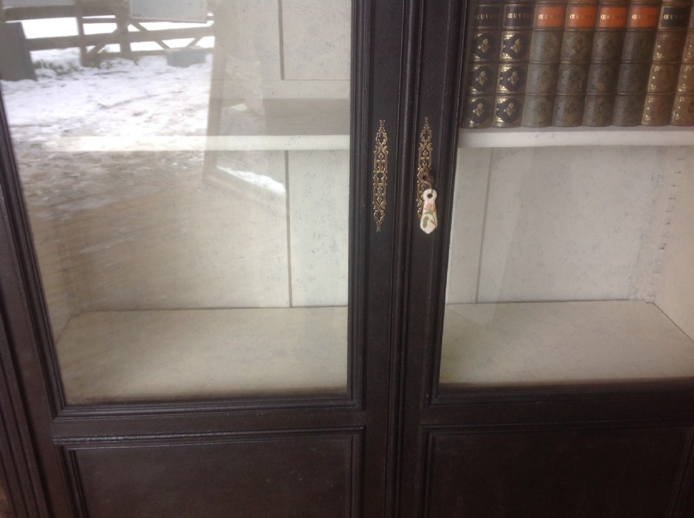 French painted bookcase View VI