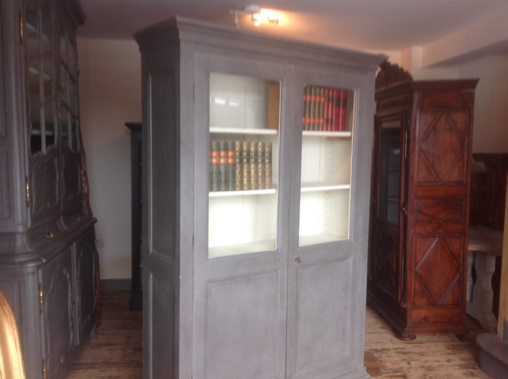 French painted bookcase View III