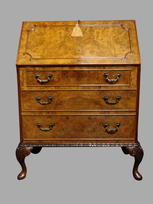 Top Quality Burr Walnut Bureau