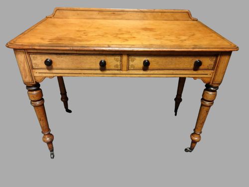 Victorian Painted Pine Two Drawer Side Table