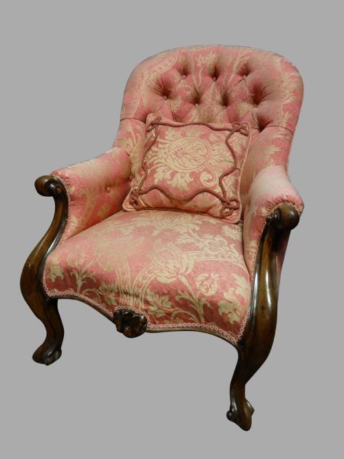 Good Victorian Rosewood Armchair