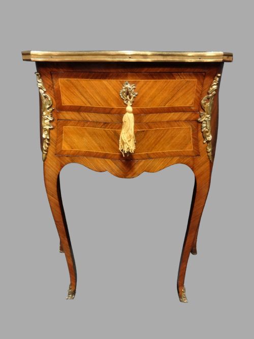 Lovely French Kingwood  Side Table Chest of Drawers
