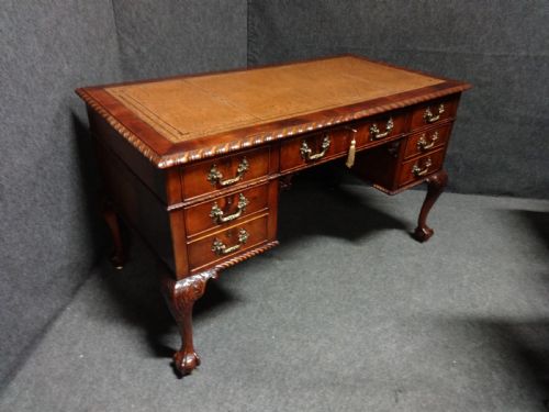 fig 1. A Good Mahogany Chippendale Style Desk