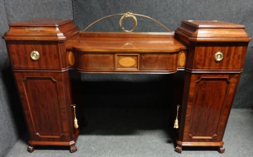 fig 1. Exceptional Quality Regency Inlaid Pedestal Sideboard
