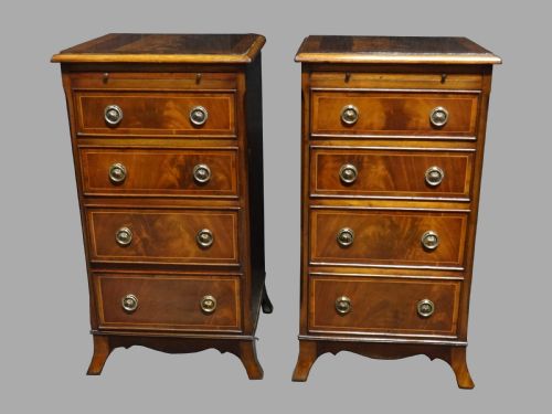 Pair Four Drawer Bedside Chests of Drawers