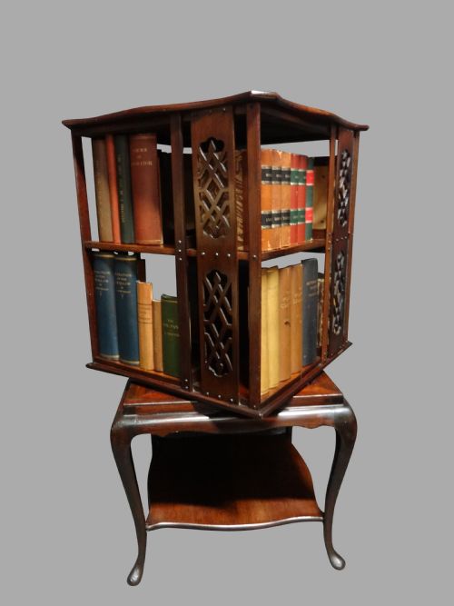 Very Good Mahogany Revolving Bookcase