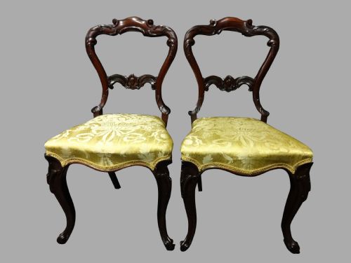 Lovely Pair Rosewood Hall Chairs