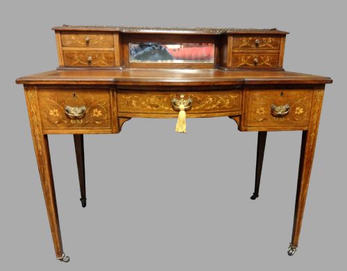 Pretty Rosewood Inlaid Ladies Writing Desk