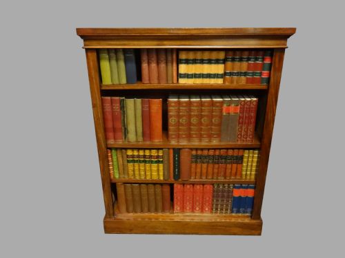 Good Solid Mahogany Open Bookcase