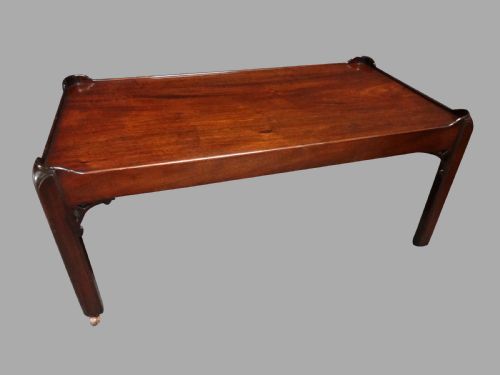 A Very Good Mahogany Tray Top Coffee Table