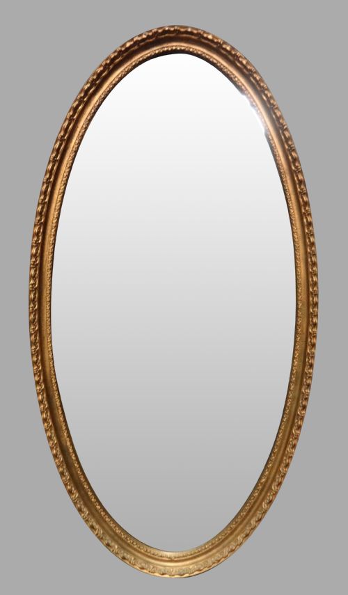 Oval Gilt Wall Mirror