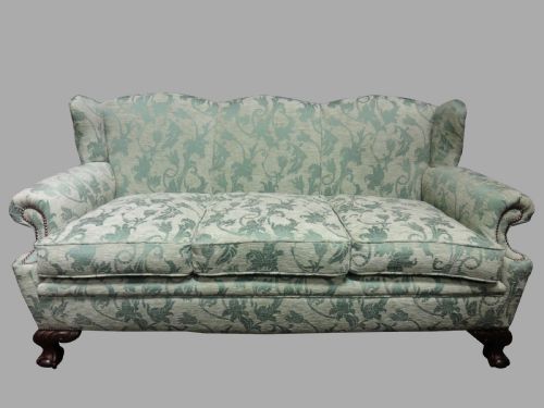 Very Good Walnut Framed Three Seater Sofa