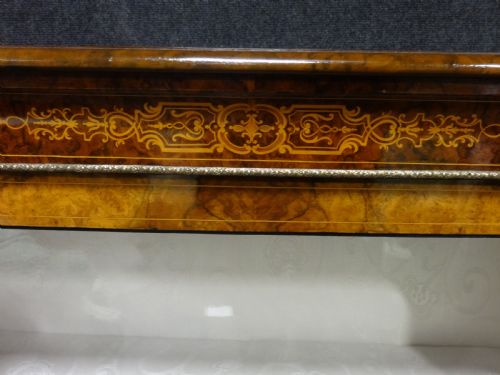 fig 1. Top Quality Burr Walnut Pier Cabinet Bookcase