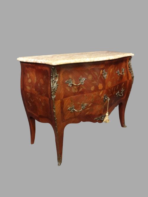 Fine French Marquetry Commode Chest of Drawers