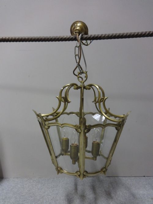 Brass Octagonal Hanging Lantern