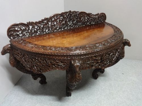 Outstanding Burmese Carved Console Table