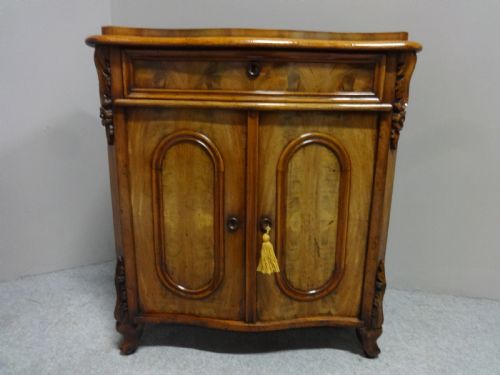 Fine Serpentine Mahogany Side Cabinet
