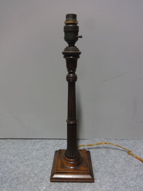 Edwardian Mahogany Table Lamp