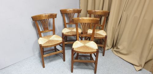 Four French Cottage Dining Chairs