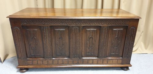 Large French Oak Coffer