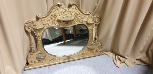 Victorian Gilt Overmantle Mirror