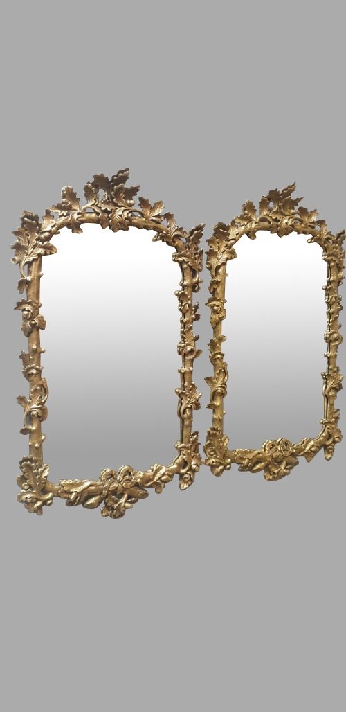 Good Pair Gilt Wall Mirrors