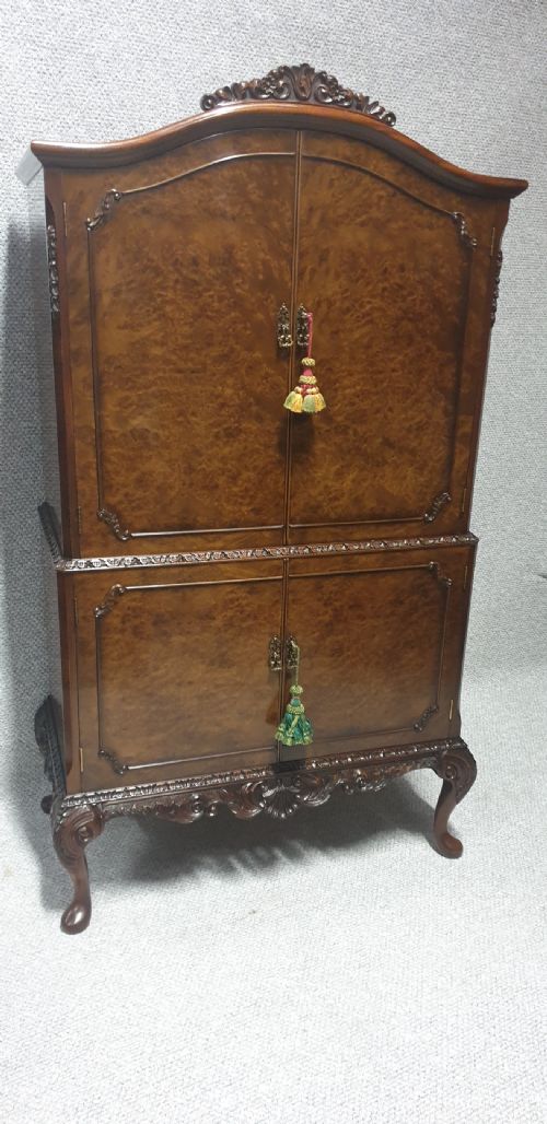 Burr Walnut Cocktail Cabinet