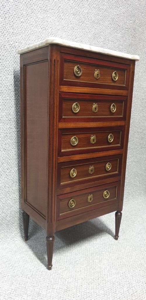 French Empire Mahogany Semanier