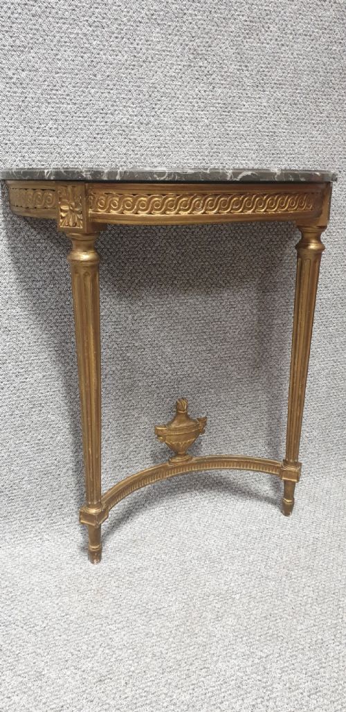 French Gilt Console Table