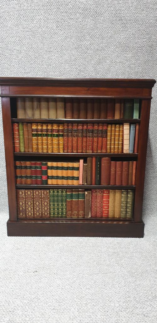 Victorian Mahogany Open Bookcase