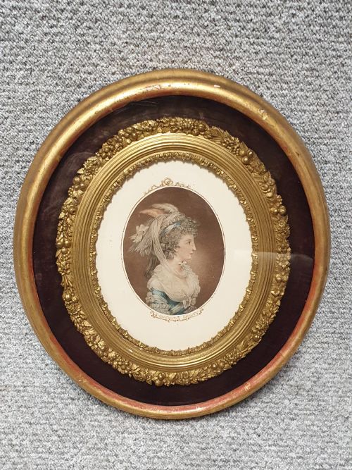Regency Mezzotint 'A Kensington Beauty'