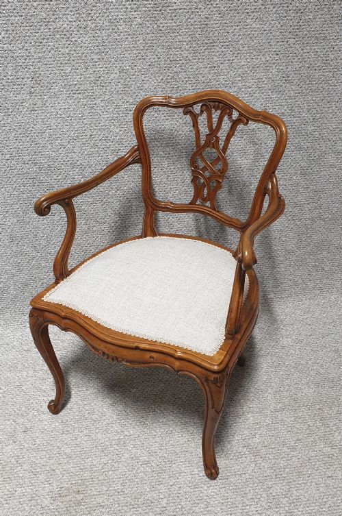 Pretty French Walnut Chair