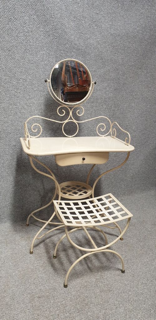 Pretty French Enamel Dressing Table
