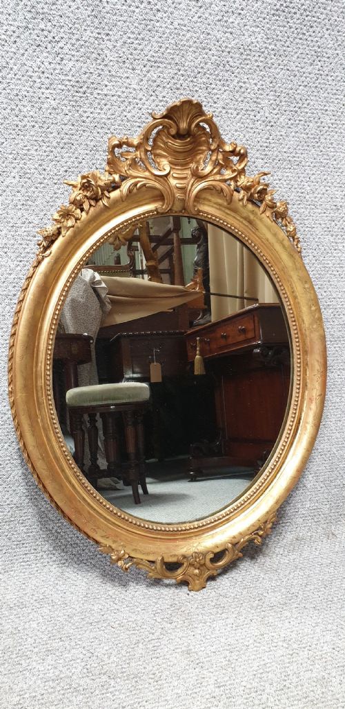 Very Good Gilt Wall Mirror