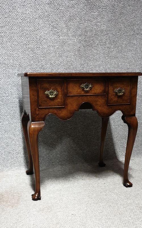 Burr Walnut Lowboy
