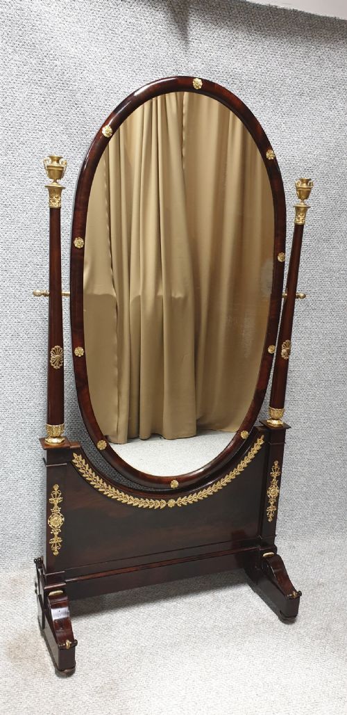 Exhibition Quality Empire Cheval Mirror
