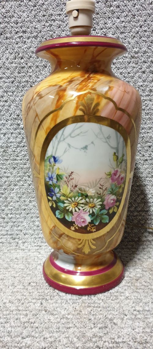French Porcelain Lamp Base