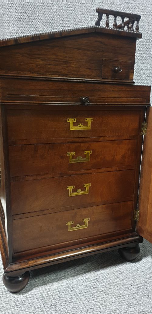 SUPERB REGENCY ROSEWOOD DAVENPORT DESK - ADDITIONAL PHOTO 5