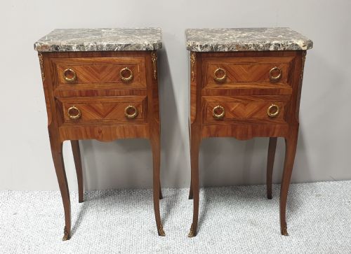Top Quality Pair French Bedside Cabinets
