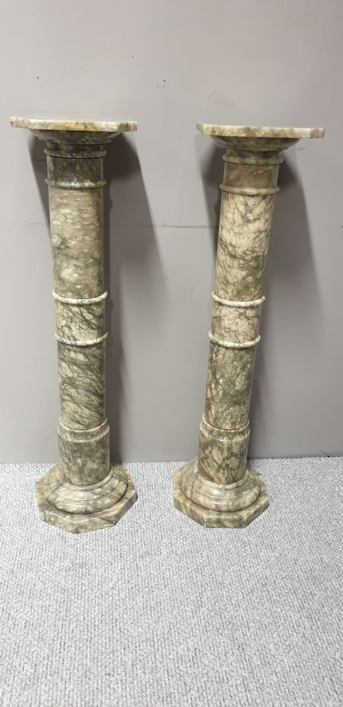 Pair Alabaster Columns