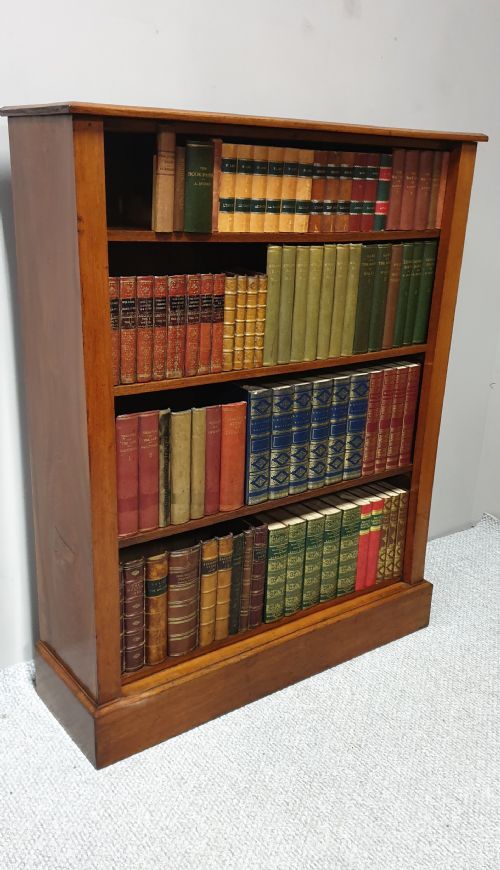 Victorian Mahogany Open Bookcase