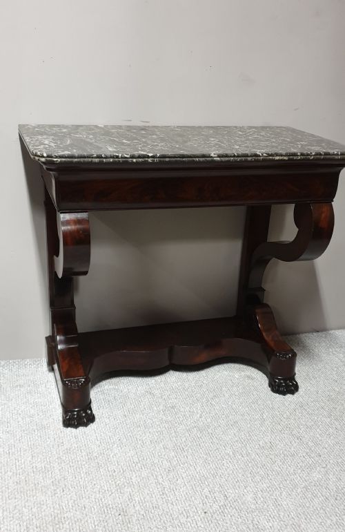 French Mahogany Console Table