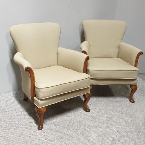 Very Nice Pair Armchairs of Small Proportions