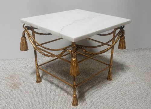 French Gilt Side Lamp Table