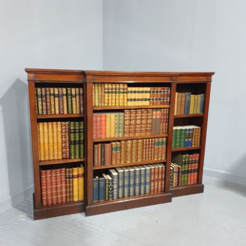 Mahogany Open Adjustable Bookcase