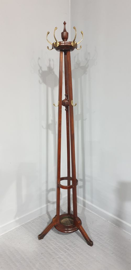 Super Victorian Mahogany Coat Stick Stand